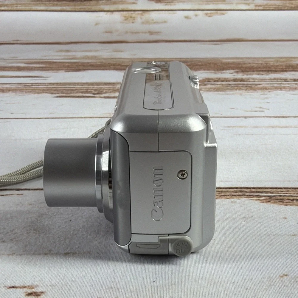 Canon PowerShot A430 4.0MP Digital Camera Silver For Parts Not Tested